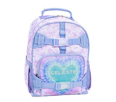 Mackenzie Lavender Heart Tie-Dye Backpacks
