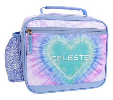 Mackenzie Lavender Heart Tie-Dye Cold Pack Lunch Box
