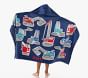 Jax Construction Kid Beach Hooded Towel UPF 50+