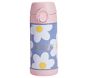Blue Daisies Chenille Mackenzie Water Bottle