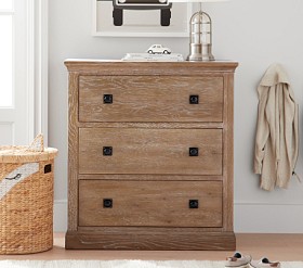 knee length dresses for ladies The Newport Small Dresser for Nursery: Natural & White main image 0