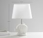 Embossed Bisque Elephant 3-Way Lamp