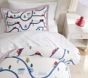 Embroidered Transportation Duvet Cover &amp; Shams
