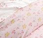 Floral Horse Reversible Organic Duvet &amp; Shams