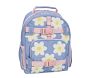 Mackenzie Blue Daisies Chenille Nap Mat &amp; Small Backpack Bundle