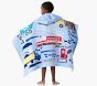 Busy Trucks Kid Beach Hooded Towel UPF 50+