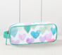 Mackenzie Aqua Rainbow Hearts Pencil Case