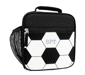 3-Piece Kids Backpack Set – Insulated Lunch Box & Pencil Case, Football Design