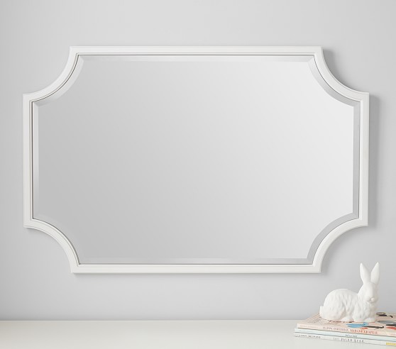 Rectangular Scalloped Mirror (36")