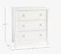 Ava Regency 3-Drawer Mini Dresser (31w x 19d&quot;)