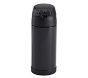 Mackenzie Solid Black Water Bottle