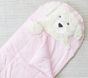 Puppy Gingham Shaggy Head Sleeping Bag