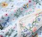 Rifle Paper Co. Bunny Floral Oversized Organic Muslin Baby Blanket
