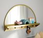 Half Circle Mirror With Hooks