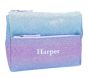 Mackenzie Lavender/Aqua Ombre Sparkle Glitter Supplies Pouch