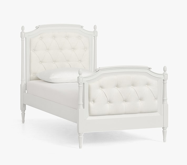 Blythe Tufted Bed, Twin, French White