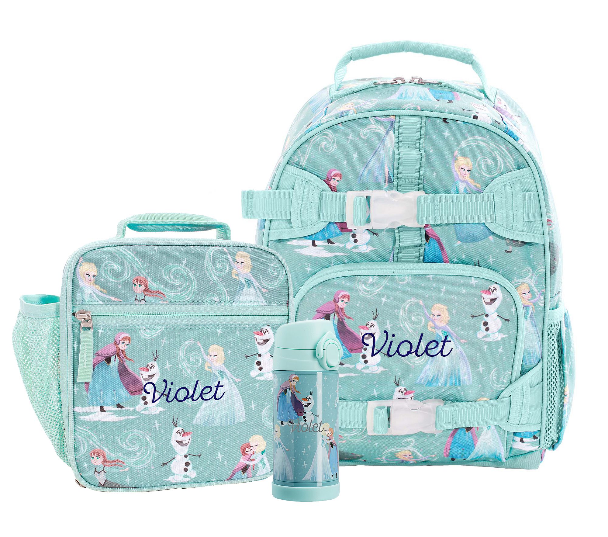 Mackenzie Aqua Disney Frozen Backpack & Lunch Set | Pottery Barn Kids