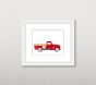 Leslee Mitchell Red Truck Wall Art