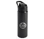 Mackenzie Solid Black Water Bottle