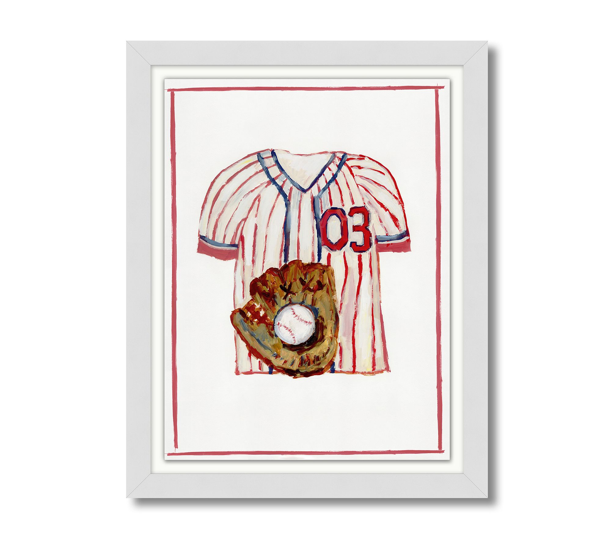 Jordan Connelly Baseball Jersey Framed Wall Art