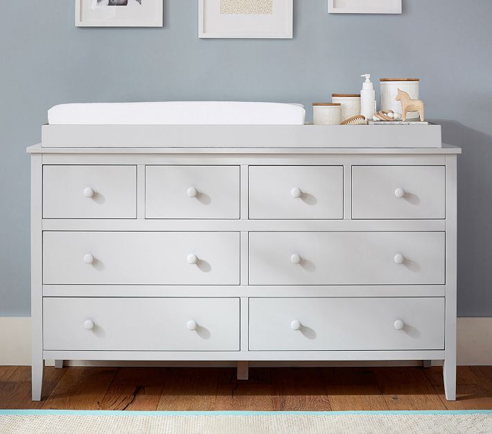 changing table for on top of a dresser Perry 3 Drawer Dresser with Changing Top