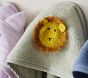 Super Soft Organic Cotton Crochet Lion Baby Hooded Towel