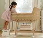 Scallop Wicker Bassinet &amp; Mattress Pad Set