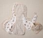 Teddy Bear Organic Muslin Bibs &amp; Burp Cloths