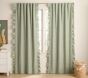Evelyn Ruffle Trim Blackout Curtain