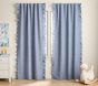 Evelyn Ruffle Trim Blackout Curtain