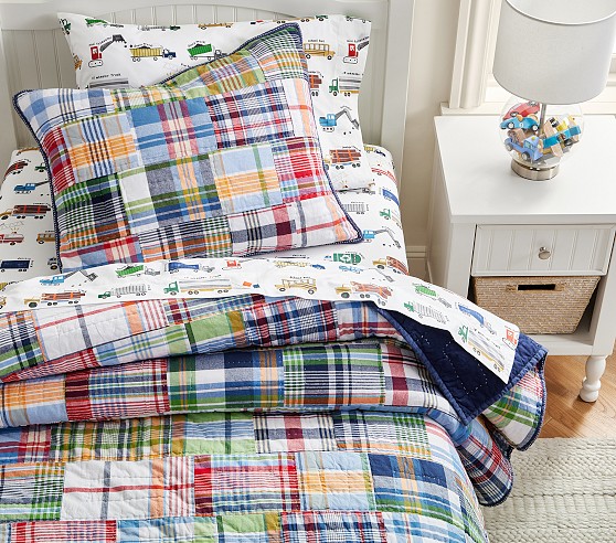 Madras Quilt & Shams