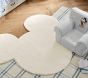 Disney Mickey Mouse Shaped Faux Fur Washable Rug