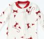 west elm x pbk Modern Smiley Santa Organic Cotton Baby Pajama