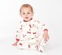 west elm x pbk Modern Smiley Santa Organic Cotton Baby Pajama
