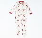 west elm x pbk Modern Smiley Santa Organic Cotton Baby Pajama