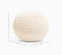 Knit Pouf Ottoman