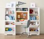 Callum Desk Wall Storage System With Bulk Bins &amp; Cubbies