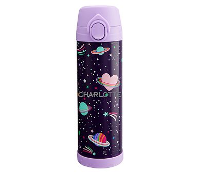 Mackenzie Rainbow Heart Galaxy Glow-in-the-dark Water Bottles
