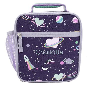 Mackenzie Rainbow Heart Galaxy Glow-in-the-Dark Classic Lunch Box
