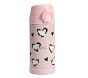 Mackenzie Pink Cheetah Hearts Glow-in-the-Dark Water Bottle