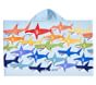 Rainbow Shark Kid Beach Hooded Towel UPF 50+