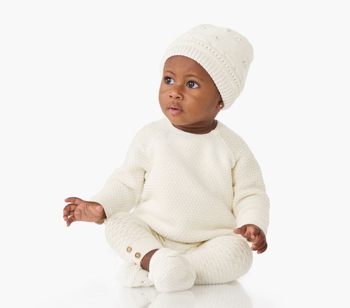 Sheep Organic Hat & Bootie Set | Pottery Barn Kids