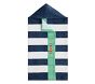 Rugby Stripe Shark Baby Beach Hooded Towel UPF 50+