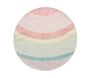 Rainbow Ombre 5' Round Rug