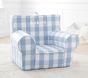 Kids Anywhere Chair&#174;, Chambray Blue Twill with Buffalo Check