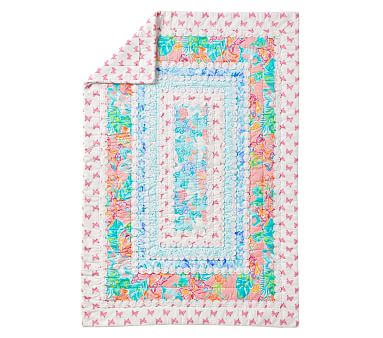 Lilly Pulitzer Concentric Baby Quilt