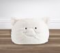 Ivory Kitty Faux-Fur Anywhere Beanbag™ Slipcover Only
