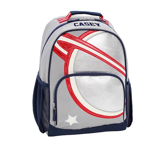 ポッタリーバーンリュック シルバー Mackenzie Silver Saturn Glow-in-the-Dark Backpack | Pottery Barn Kids