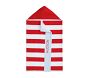 Rugby Stripe Whale Kid Beach Hooded Towel UPF 50+