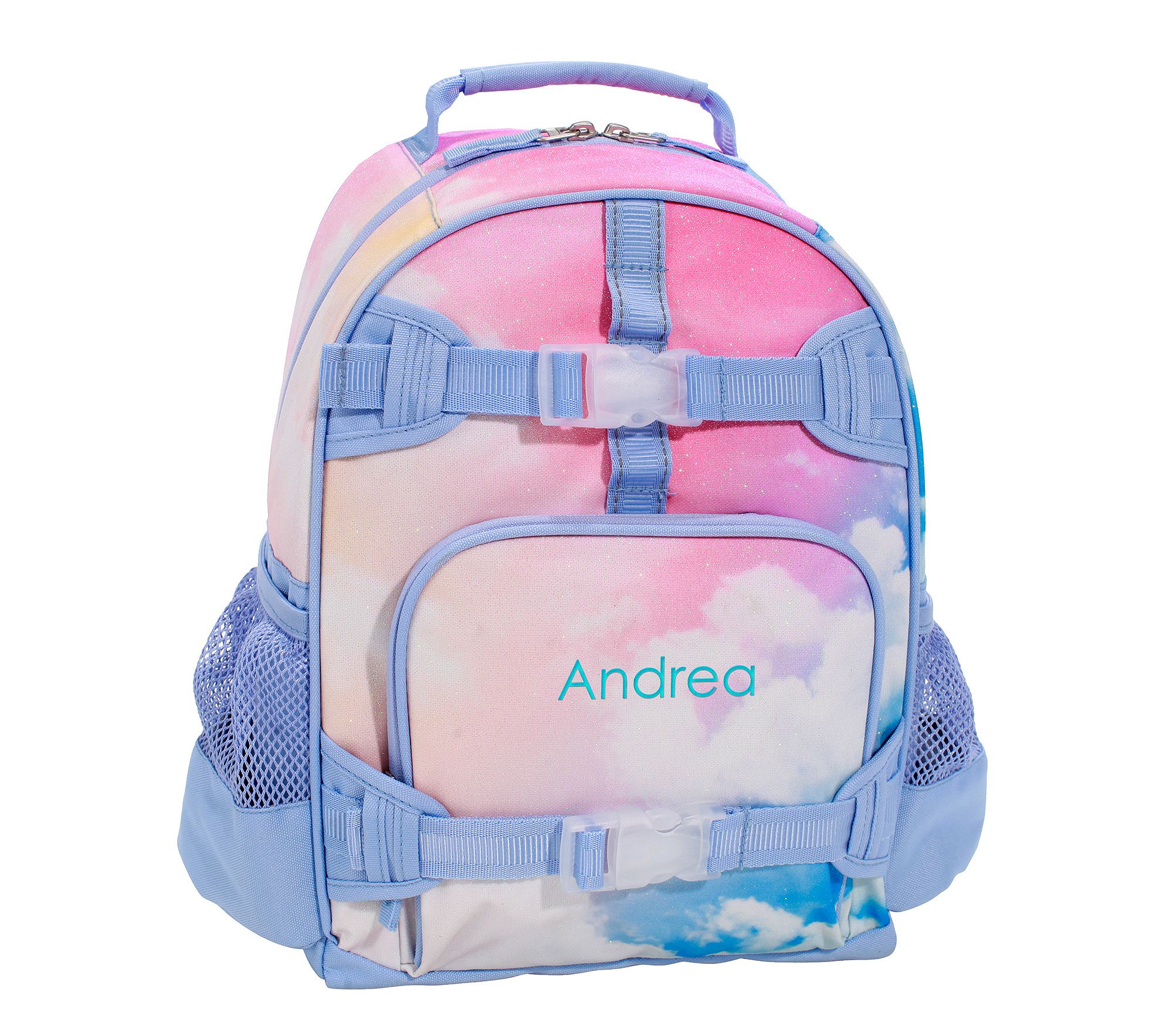 Mackenzie Rainbow Clouds Glitter Backpacks